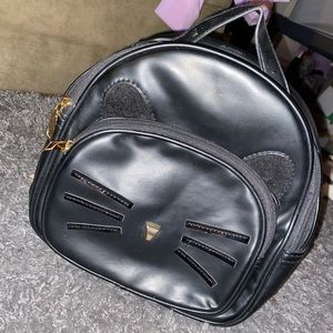 Mini Black Cat Backpack Purse!!